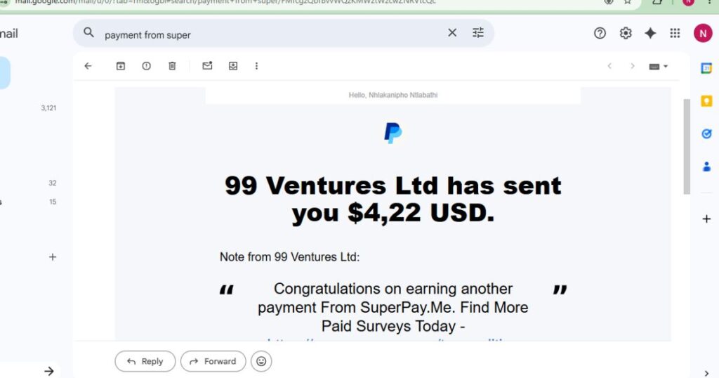superpayme survey site in south africa payment proof