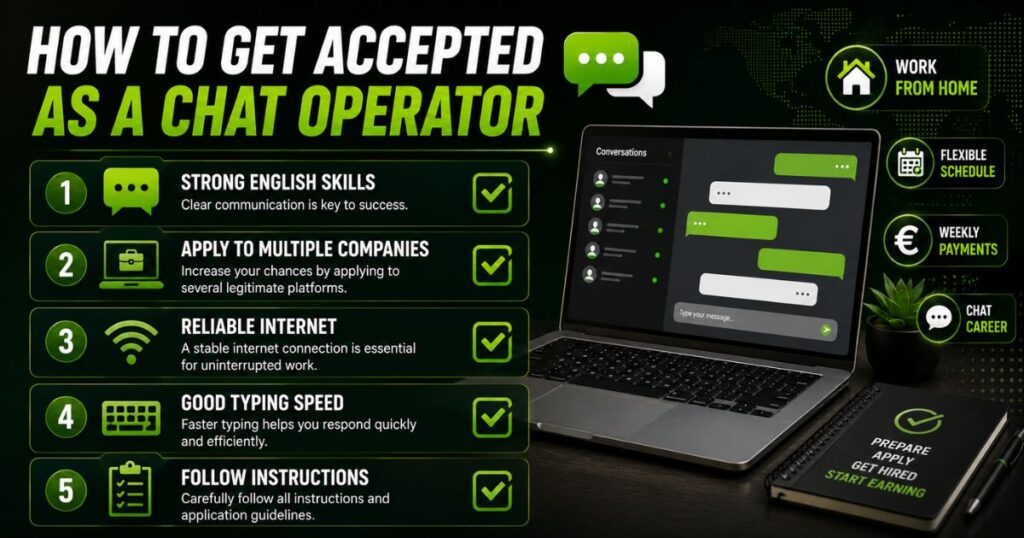 Tips for getting accepted for remote messaging and moderation work
